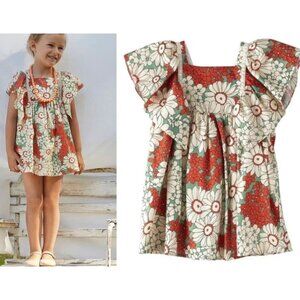 NANOS Toddlers - Girls Field of Flowers Dress, Size 2